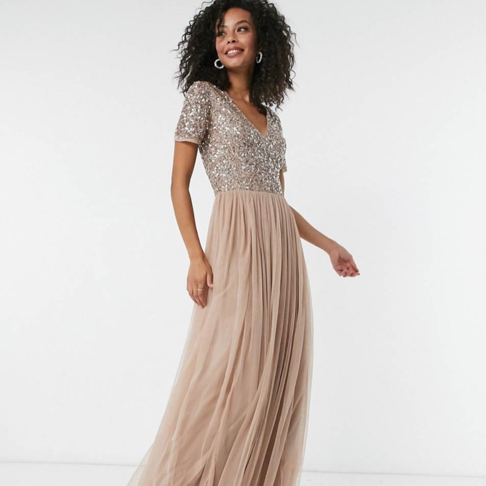 Pink bridesmaid dress